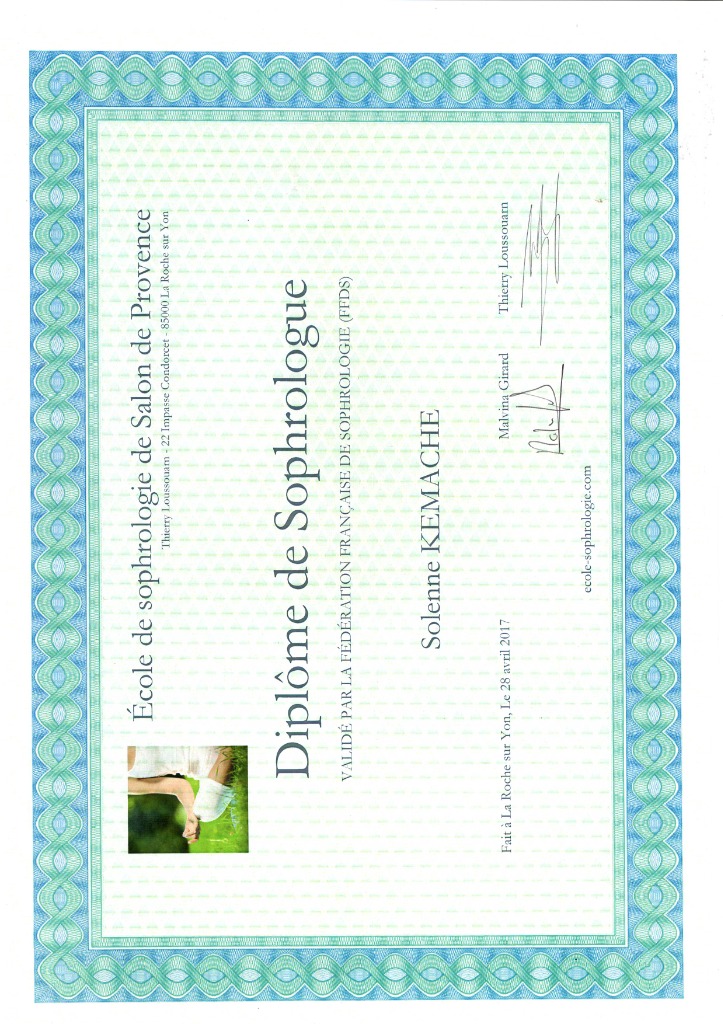 photo diplome Solenne Kemache