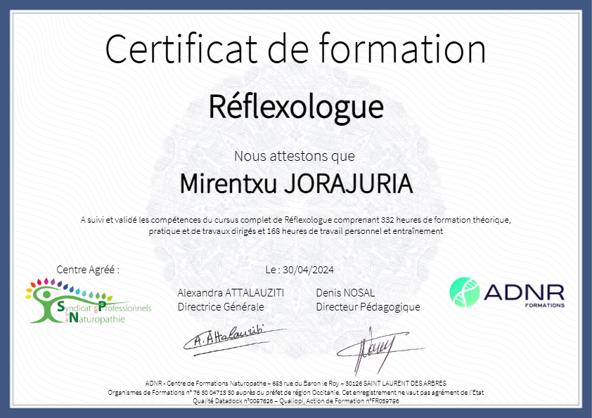 photo diplome ÉQilibre 