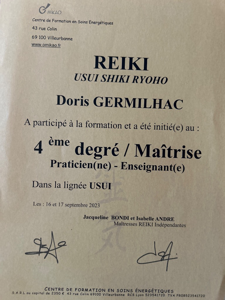 photo diplome Doris Germilhac