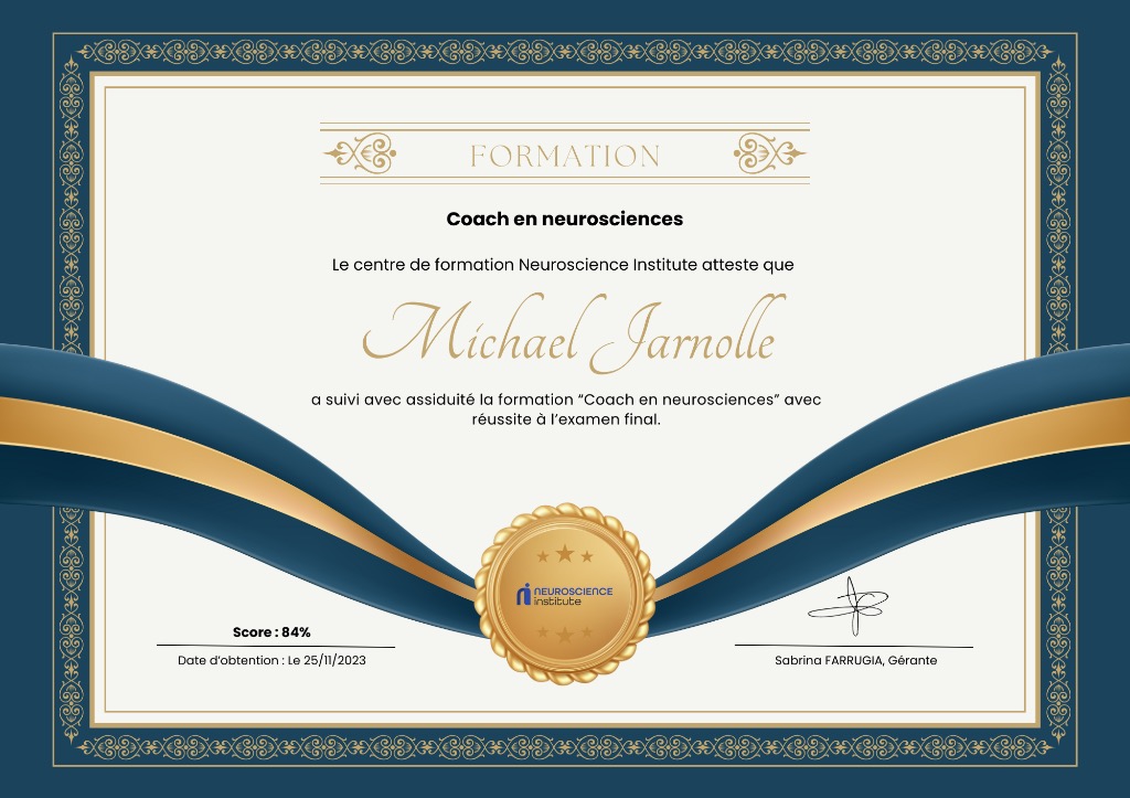 photo diplome Mika coaching