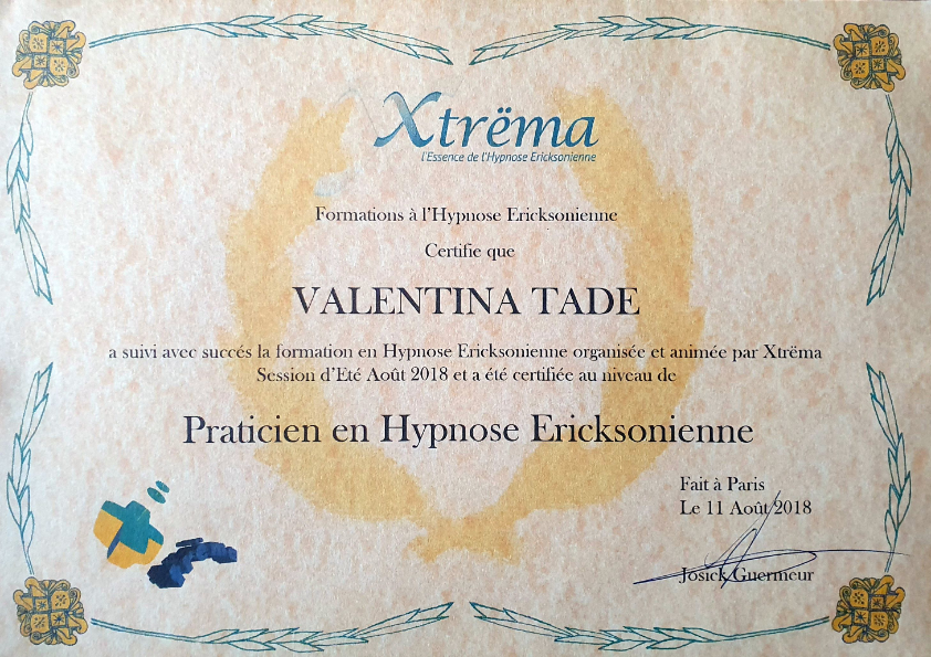 photo diplome Valentina TADE