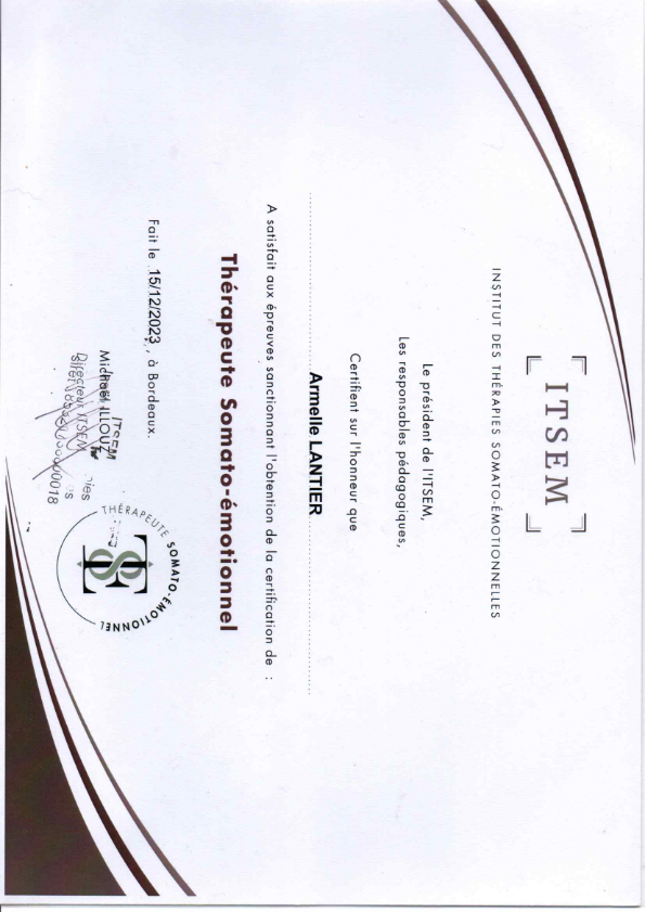 photo diplome Armelle Lantier