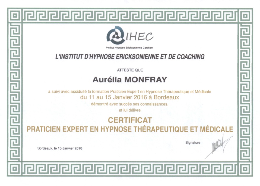 photo diplome Aurélia Monfray