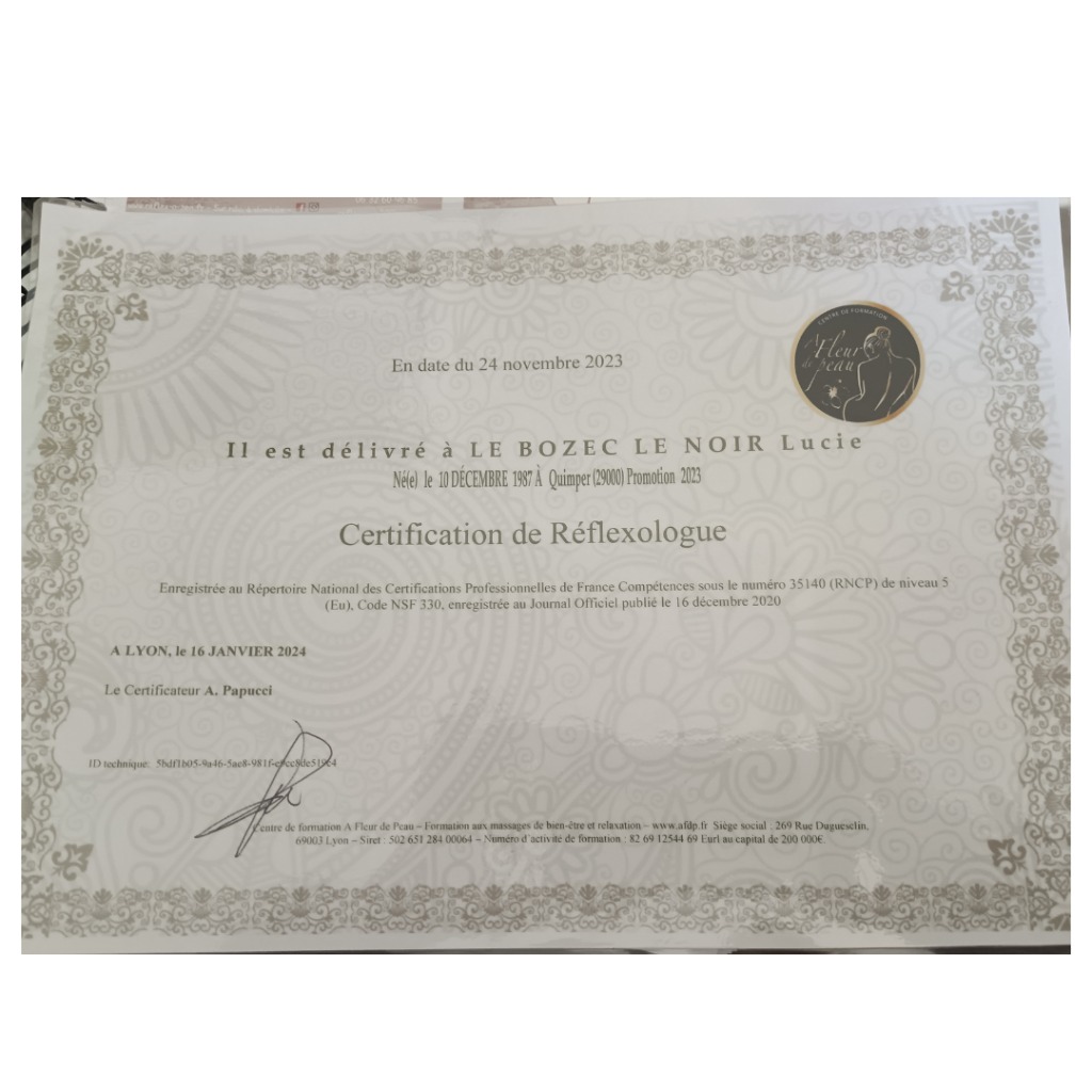 photo diplome Lucie Le Noir