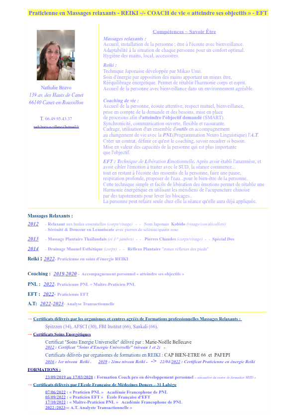 photo diplome Nathalie BRAVO