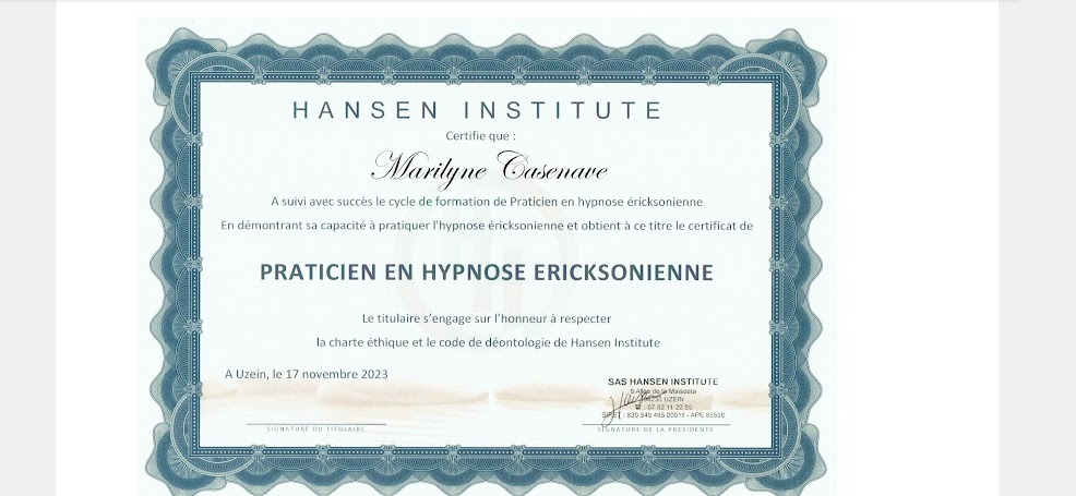 photo diplome Casenave Marilyne