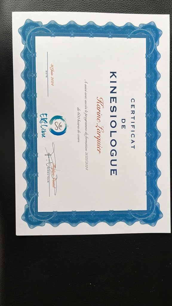 photo diplome Karine Larquier