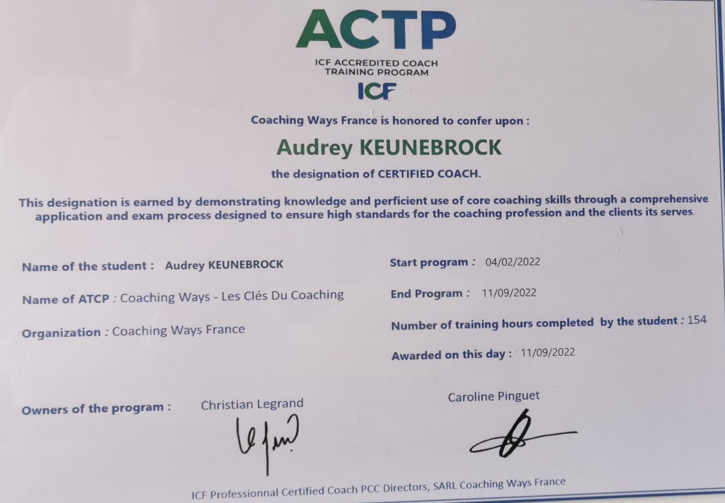 photo diplome Audrey Keunebrock