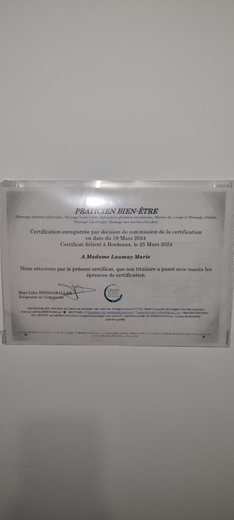 photo diplome Marie Laumay