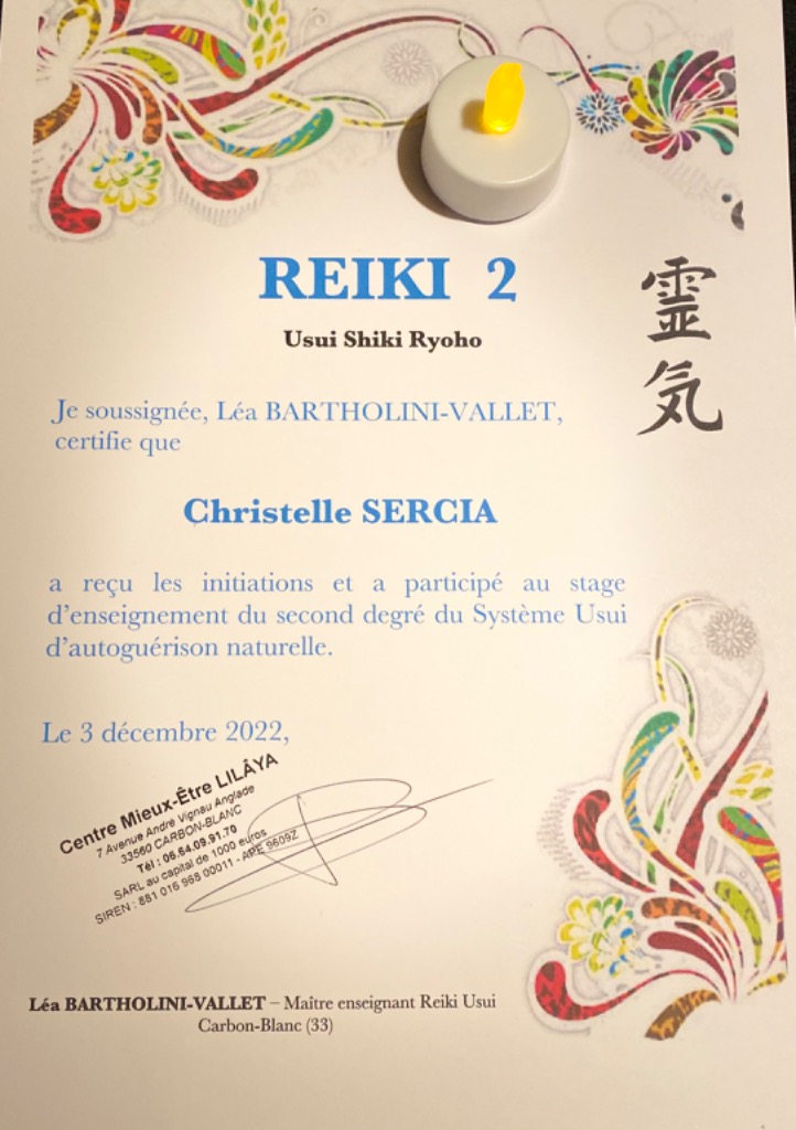 photo diplome Christelle Sercia