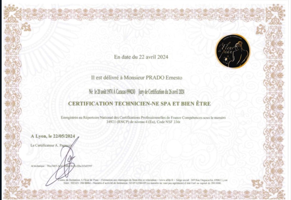 photo diplome Ernest Prado