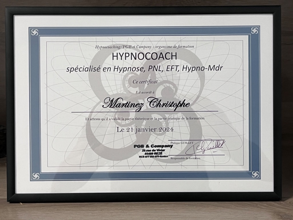photo diplome Hypno Révolution 