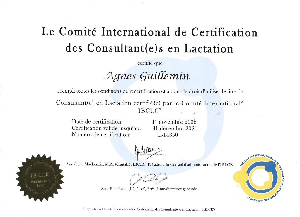 photo diplome Agnès Guillemin 