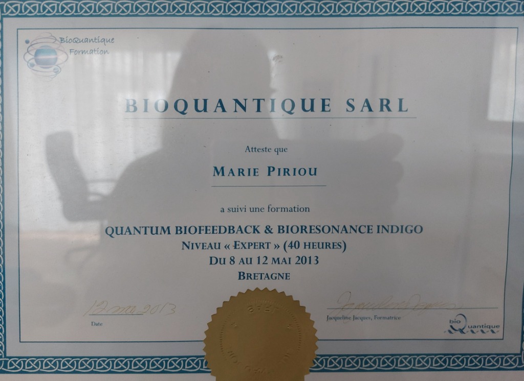photo diplome Mieux-être Finistère Marie Piriou 
