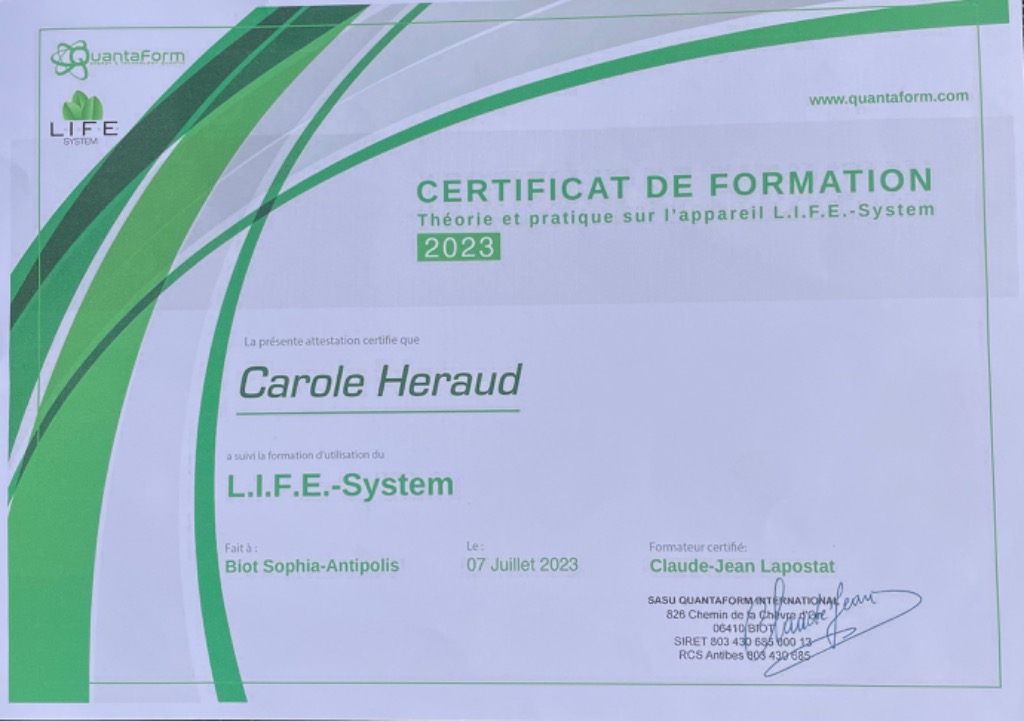 photo diplome Carole HERAUD