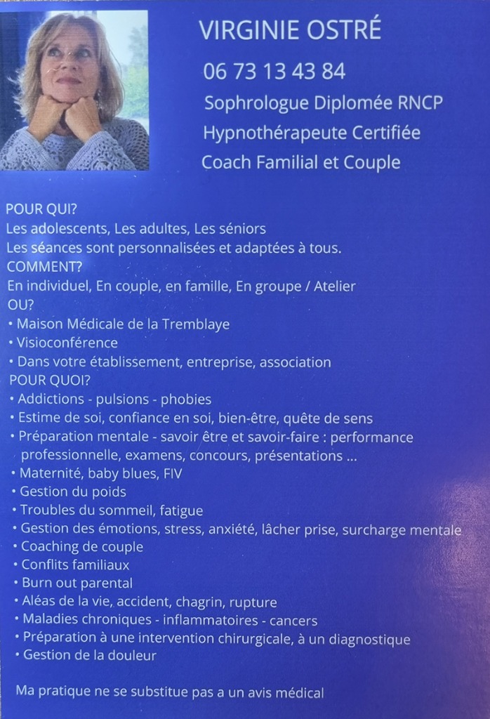 photo activite Virginie Ostré