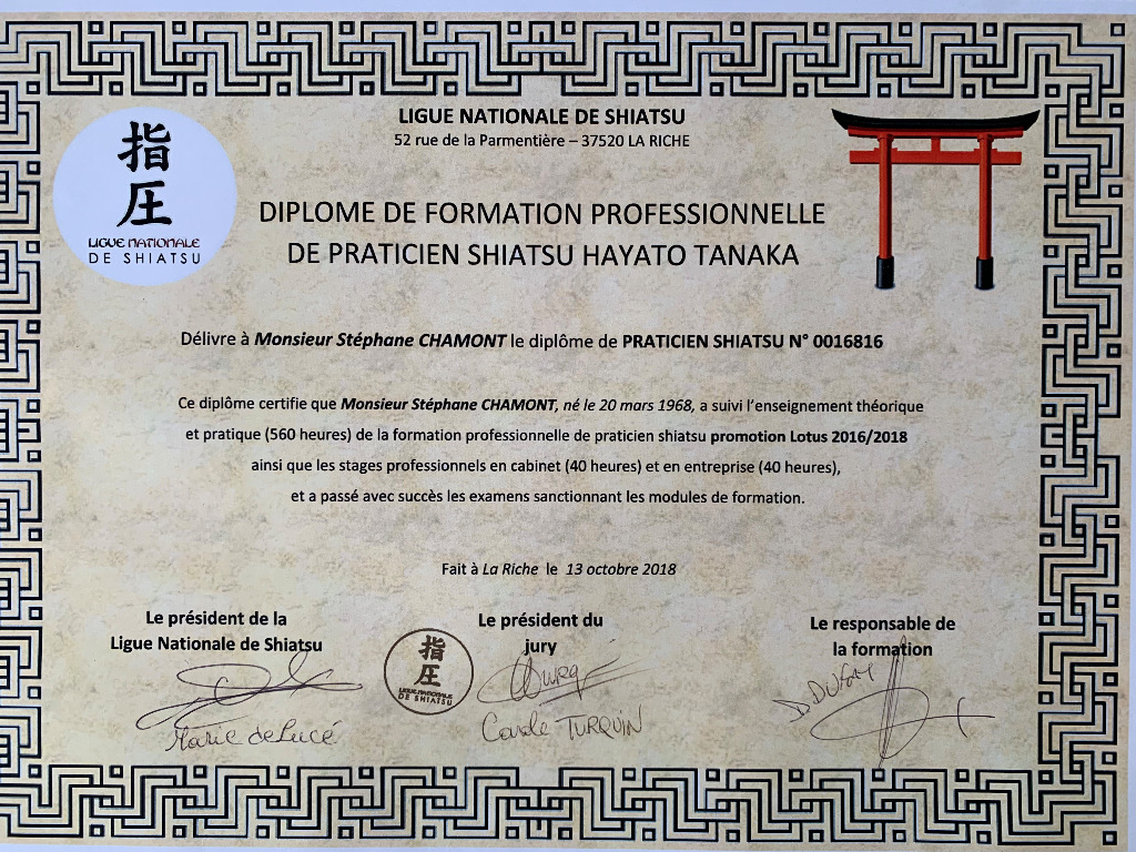 photo diplome Stéphane Chamont 