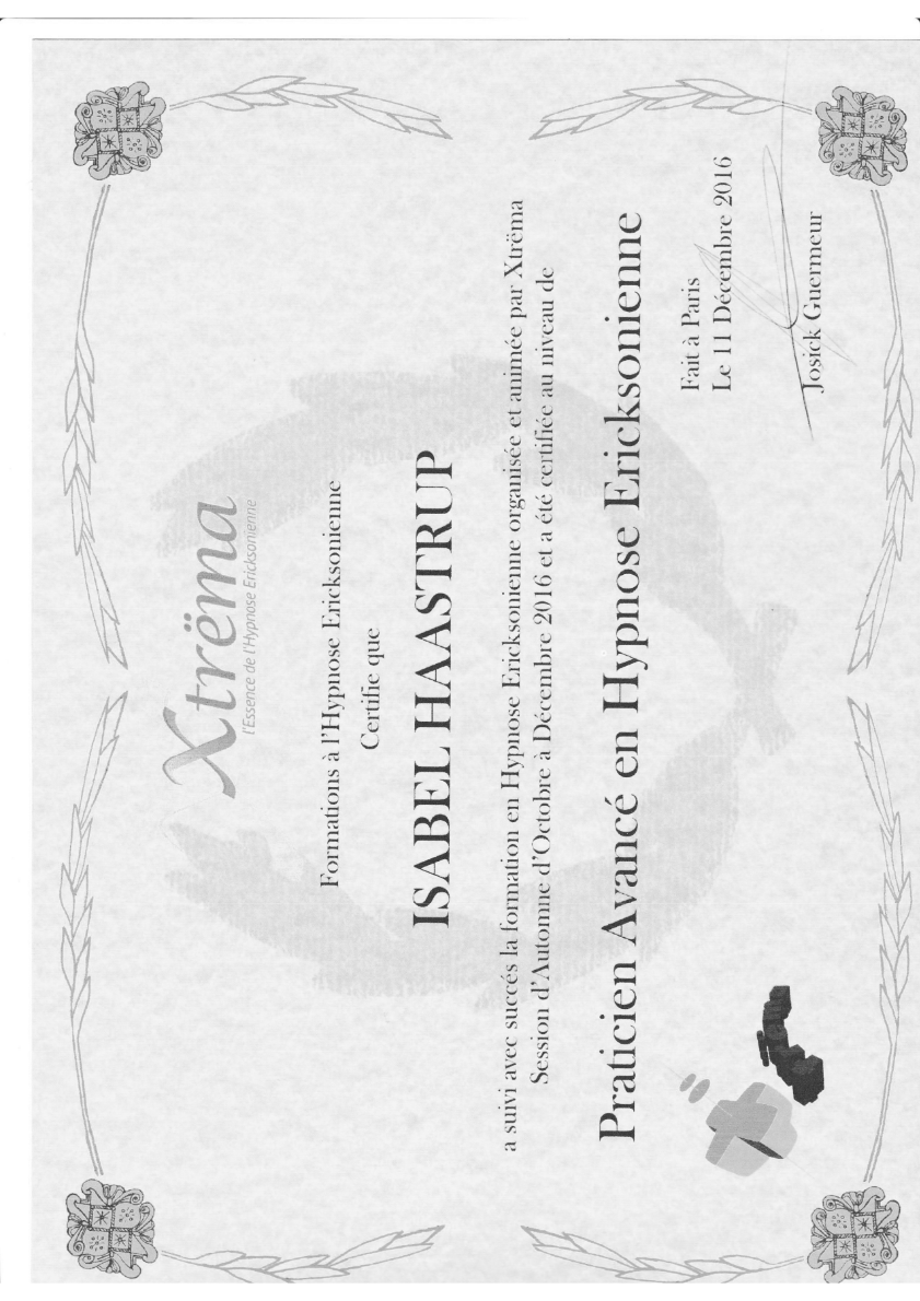 photo diplome Isabel Haastrup