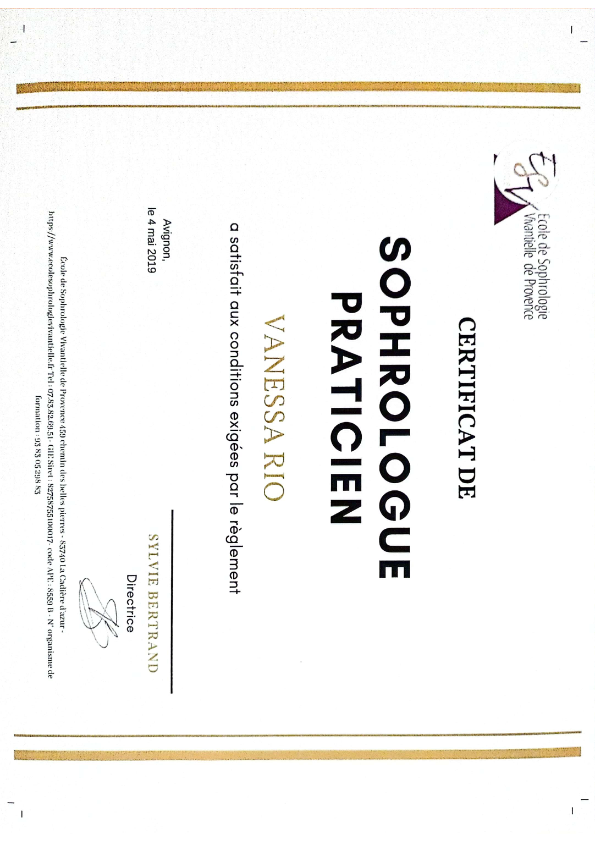 photo diplome Vanessa Rio