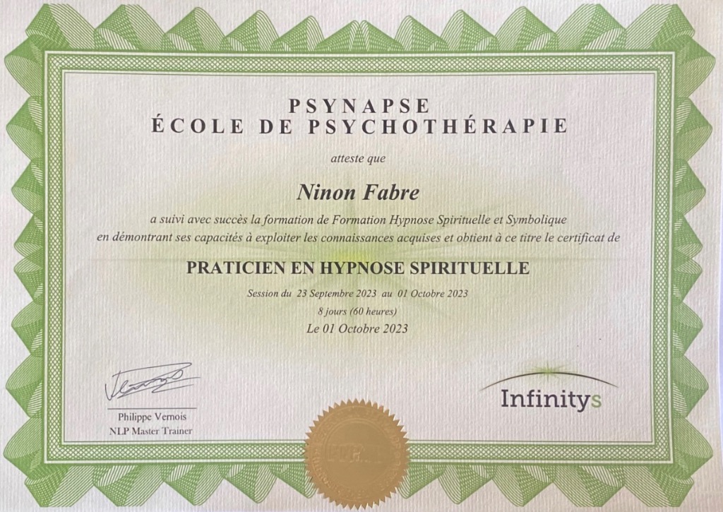 photo diplome Soletheria Magnetisme