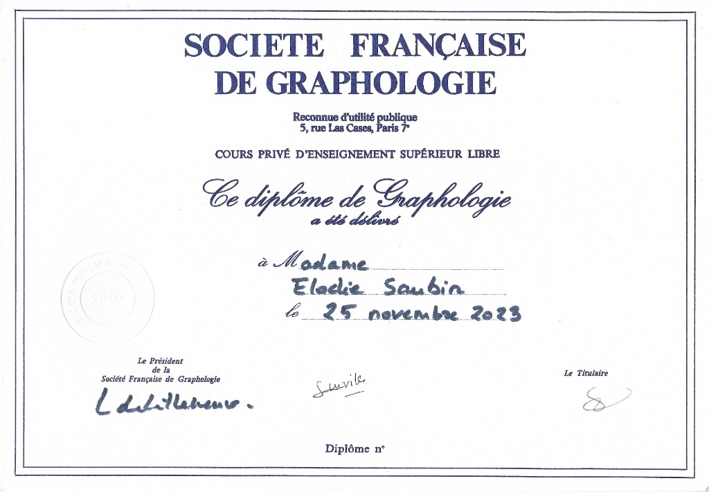 photo diplome Elodie Saubin
