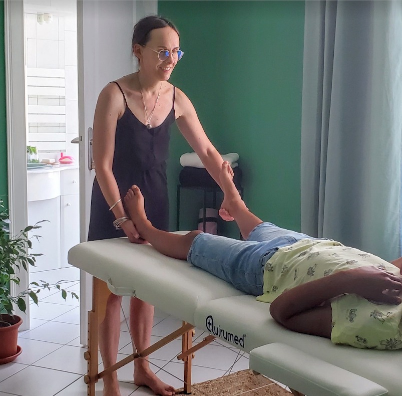 photo seance Hélène Kolos Kinésiologie