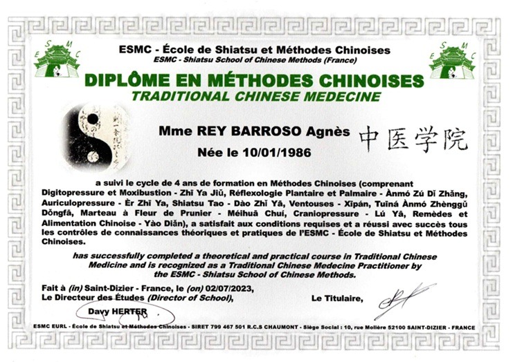 photo diplome Agnes REY