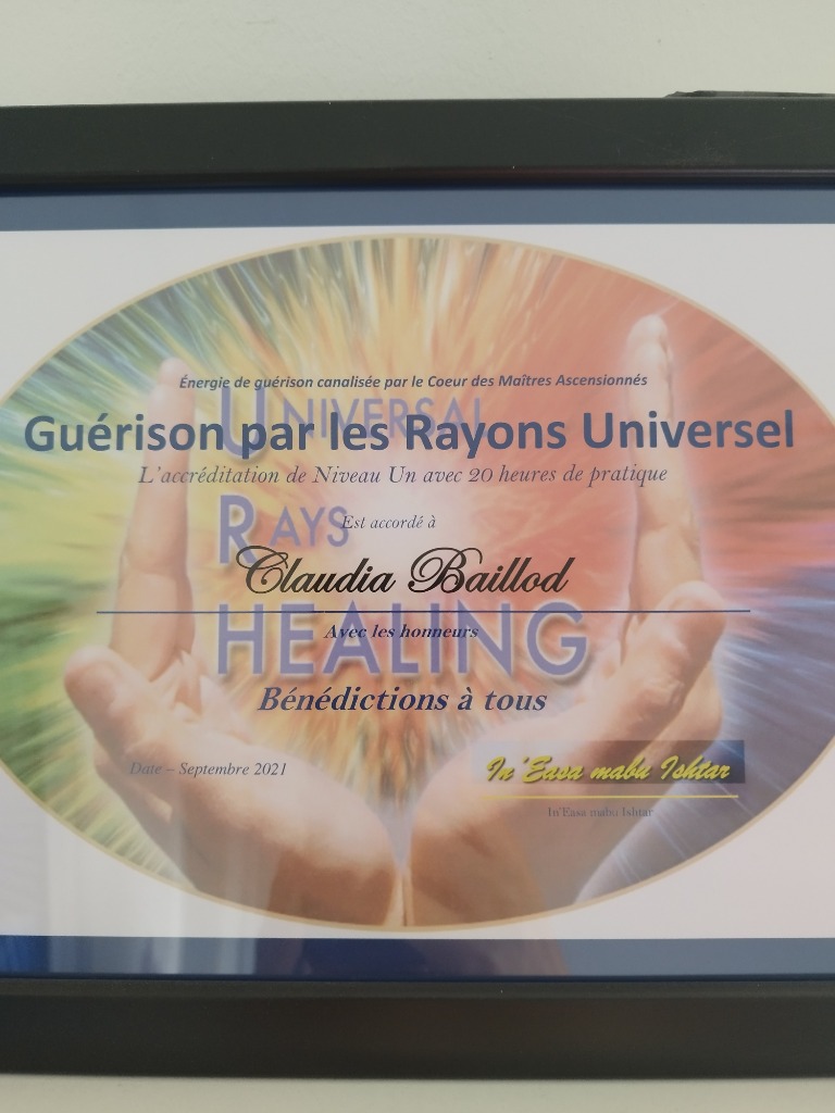 photo diplome Harmonie&Soi 