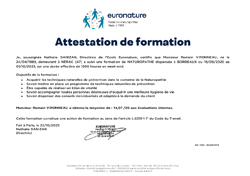 photo diplome Romain VIRONNEAU - EI