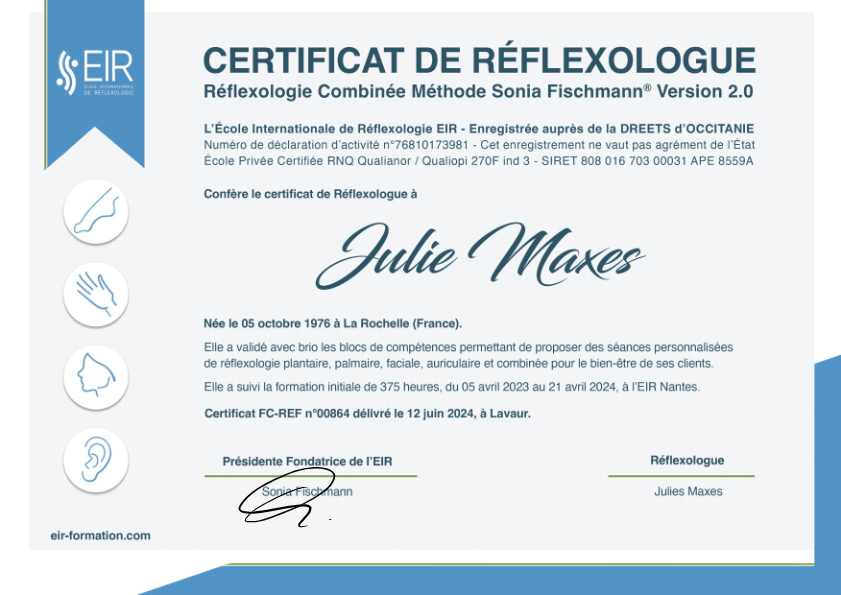 photo diplome Julie Maxes