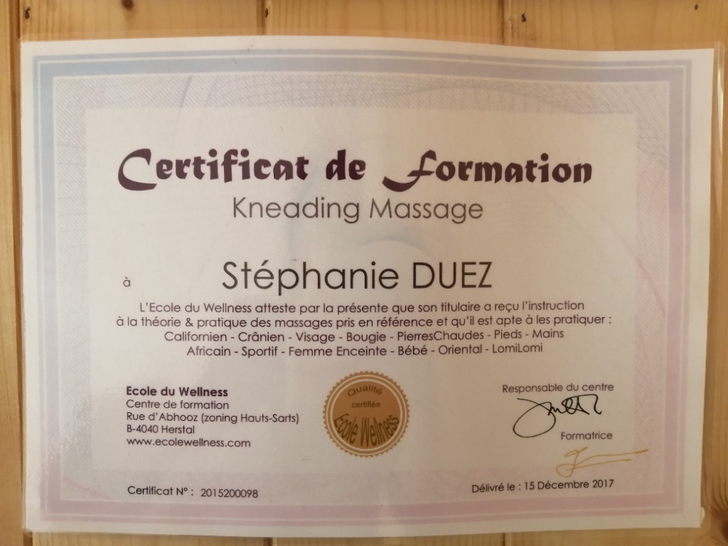photo diplome Duez Stéphanie