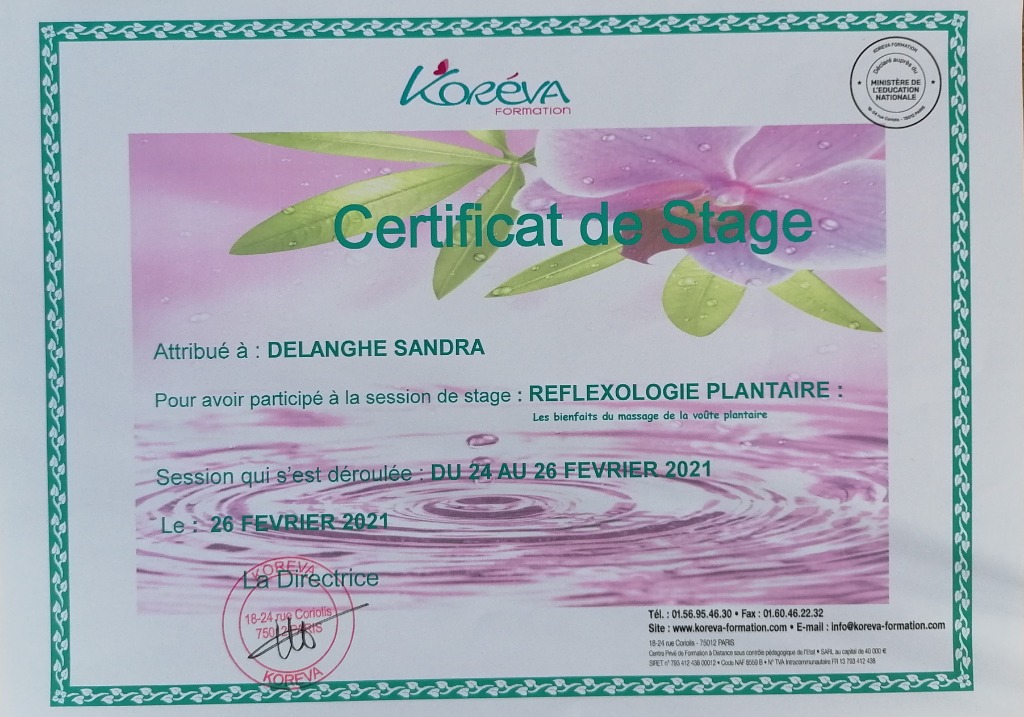 photo diplome Delanghe Sandra