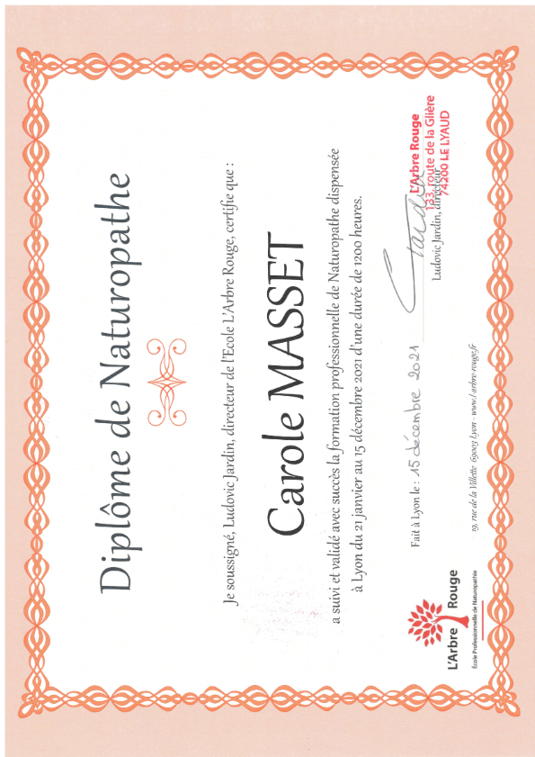 photo diplome Carole MASSET