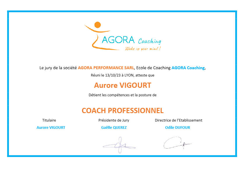 photo diplome Aurore Vigourt 