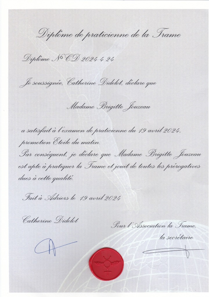 photo diplome Brigitte Jouzeau