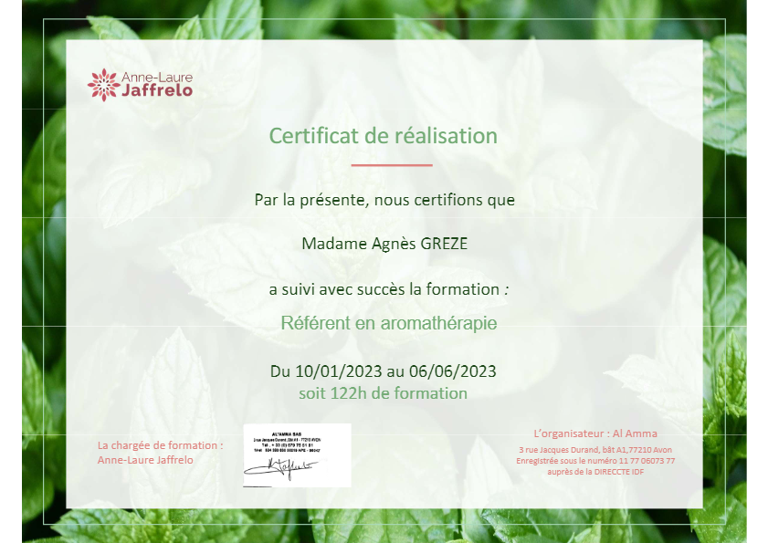 photo diplome Arom@Soins47