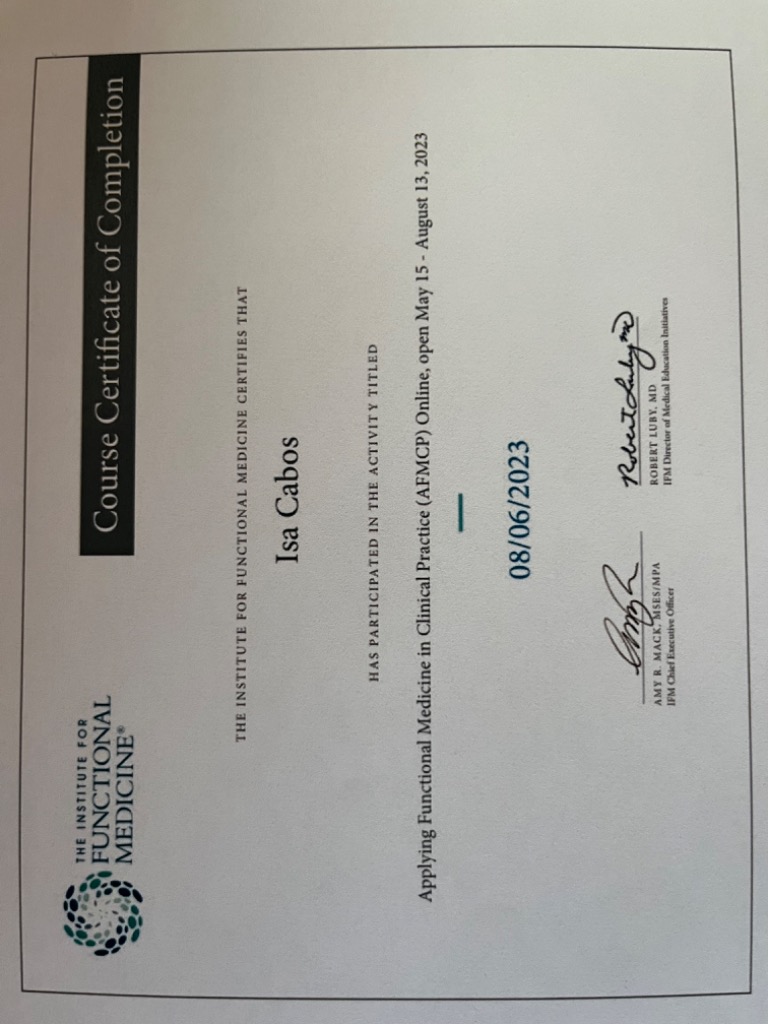 photo diplome Isabelle Cabos