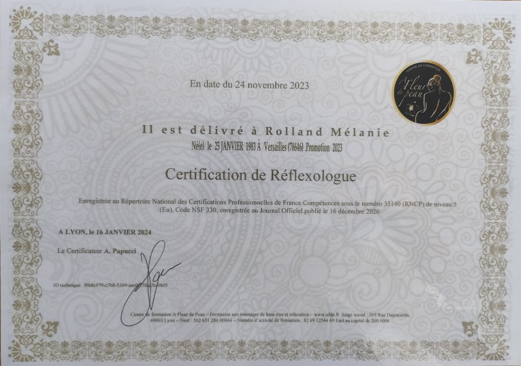 photo diplome Mélanie ROLLAND