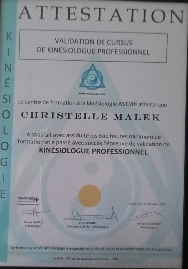 photo diplome Christelle Malek