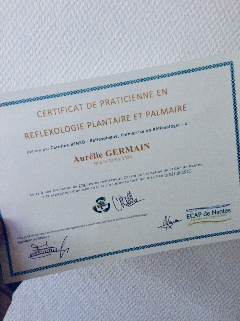 photo diplome AURELIE GERMAIN