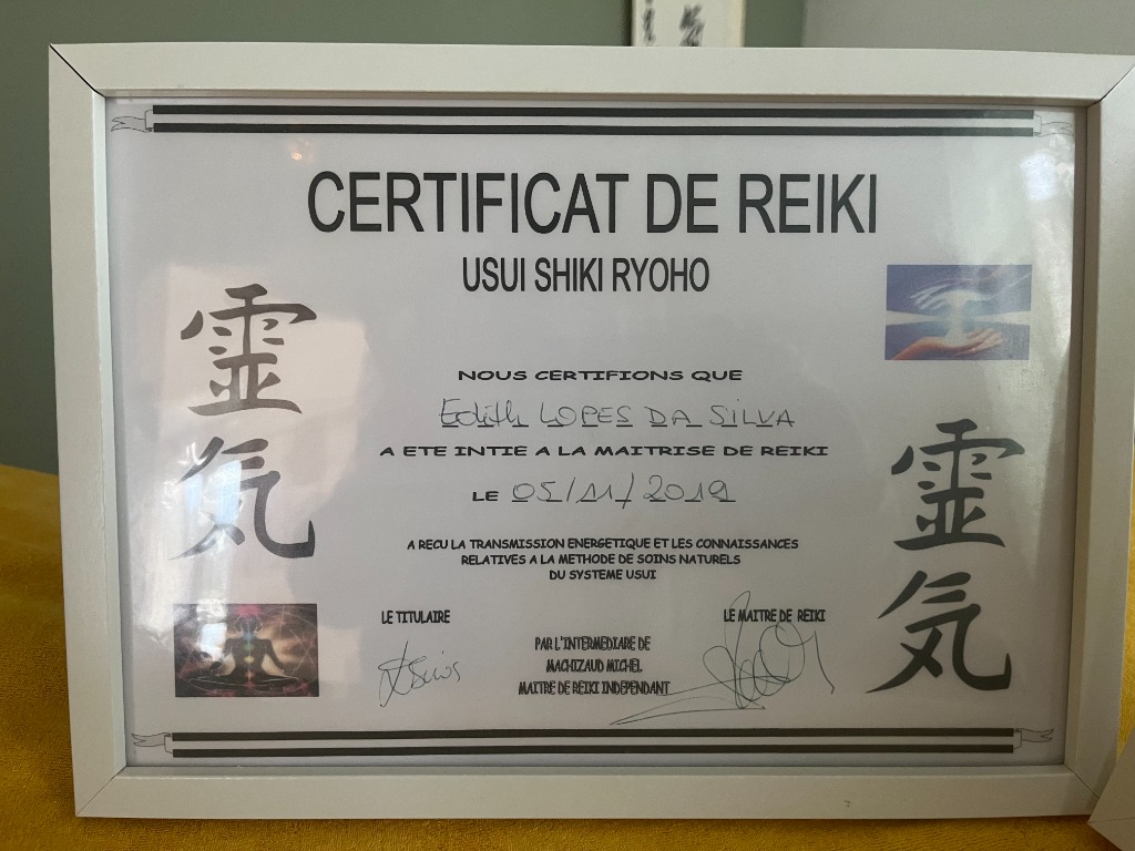 photo diplome Edith LOPES DA SILVA