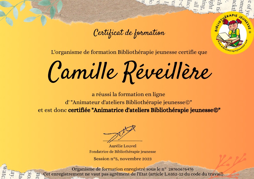 photo diplome Camille REVEILLERE
