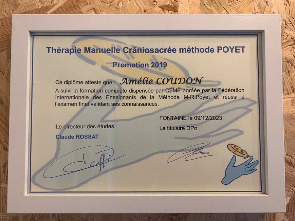 photo diplome Amélie Coudon