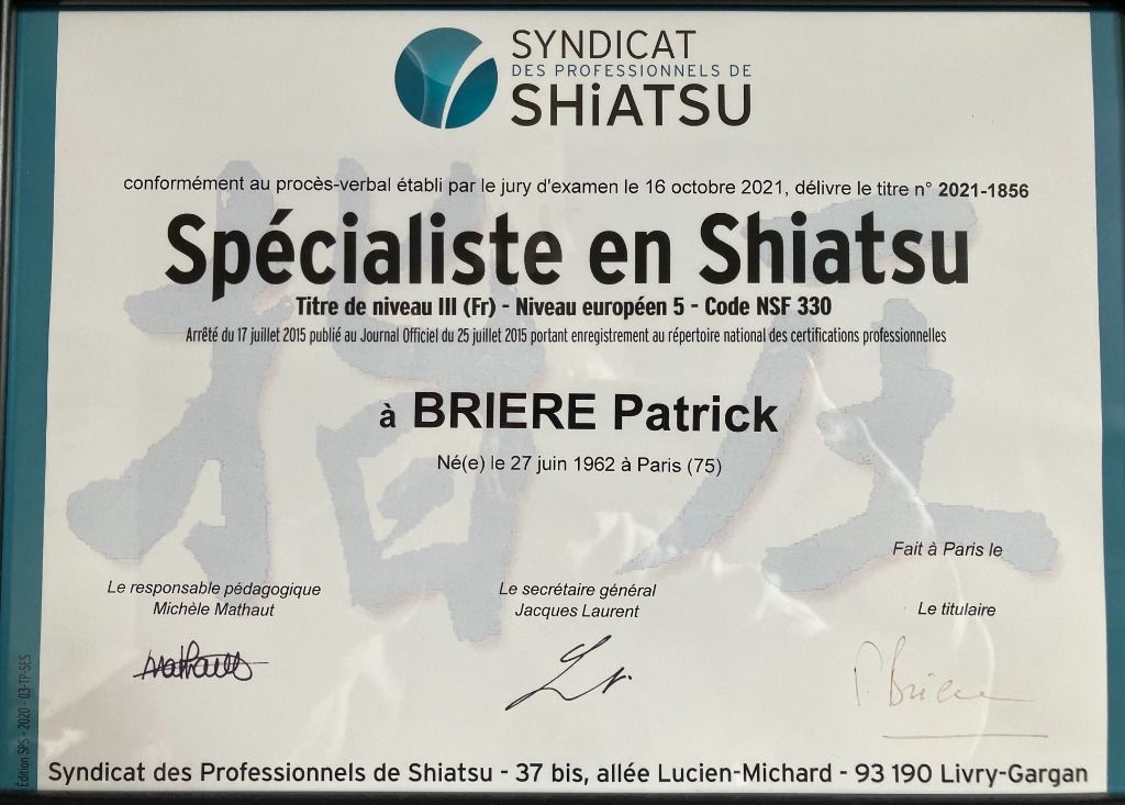 photo diplome Patrick BRIERE