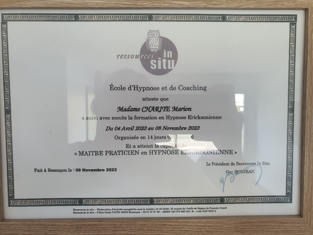 photo diplome Marion Charite