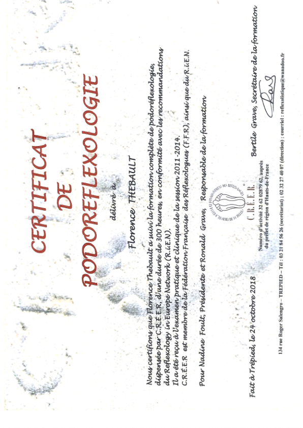 photo diplome Thebault florence