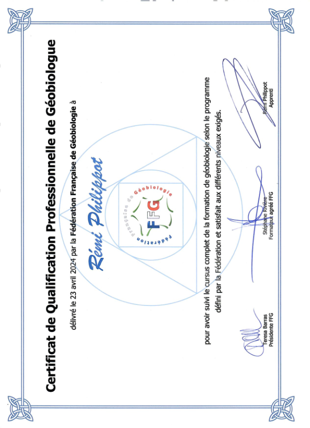 photo diplome Rémi Philippot Geobio Conseil