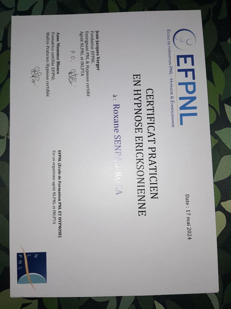 photo diplome Roxane Senpau-Roca