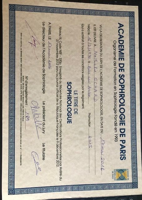 photo diplome ECHARD Nathalie