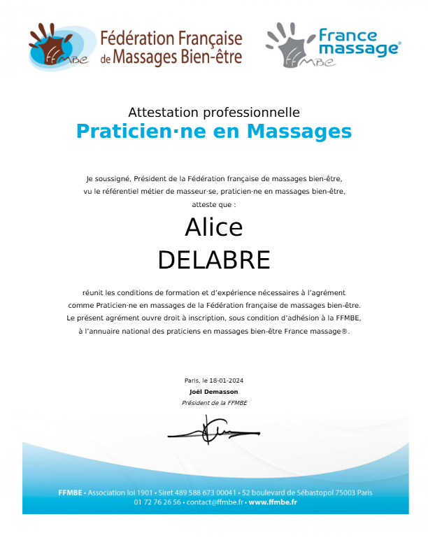 photo diplome Alice Delabre